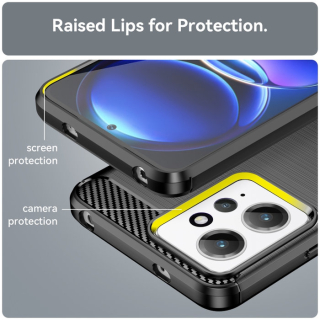 Puzdro Carbon TPU pre Xiaomi Redmi Note 12 4G