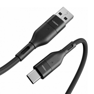 USB A kabel pre typ C VEGER PD 5A 100W AC03 1,2 m