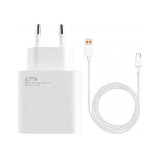 67W Xiaomi MDY-12-ES nabíjací set - adaptér + dátový kábel s podporou rýchleho nabíjania