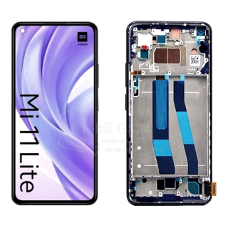 LCD Displej + Dotykové sklo + Rám Xiaomi 11 Lite 5G - originál
