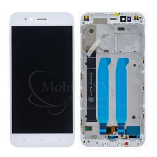 LCD Displej Xiaomi Mi A1 + Dotyková plocha + rám biely