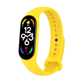 Náhradný silikónový remienok pre Xiaomi Mi Band 7 / 6 / 5, žltý