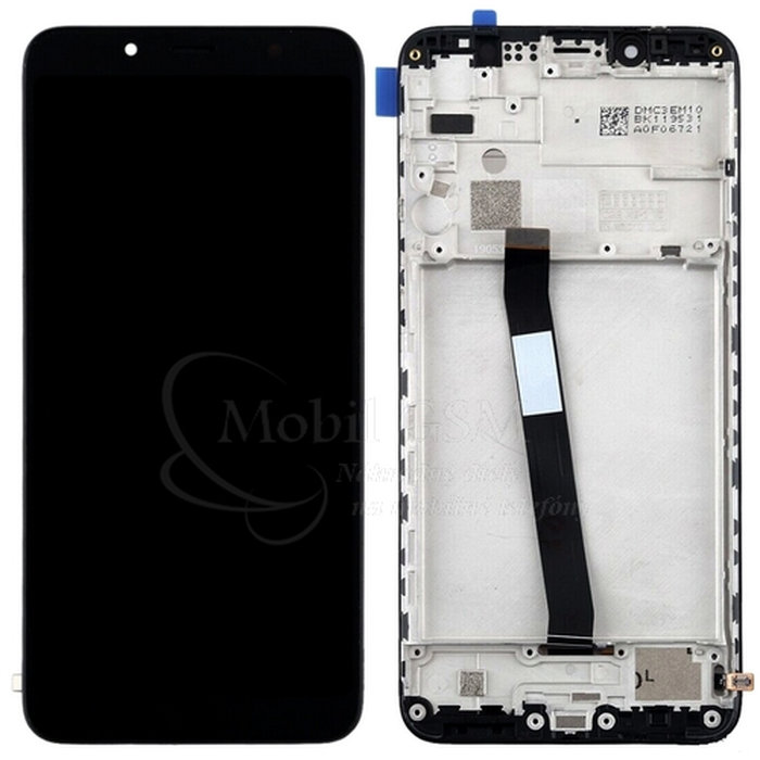 LCD displej Xiaomi Redmi 7A + Dotykové sklo + rám - čierna