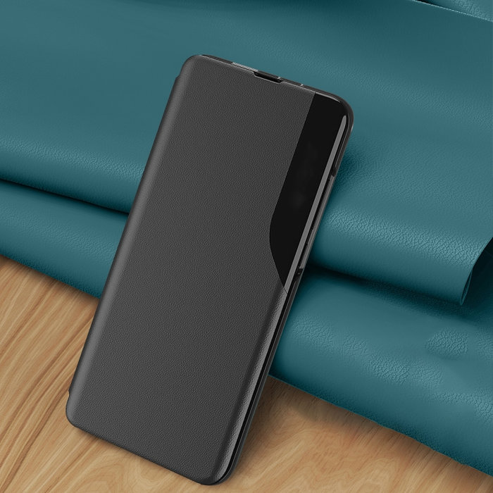 Skin Feel kožené púzdro s držiakom pre Xiaomi Redmi Note 12 4G