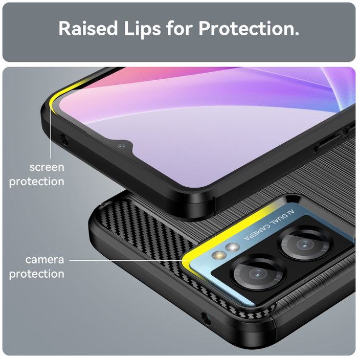 Puzdro Carbon TPU pre OPPO A57s