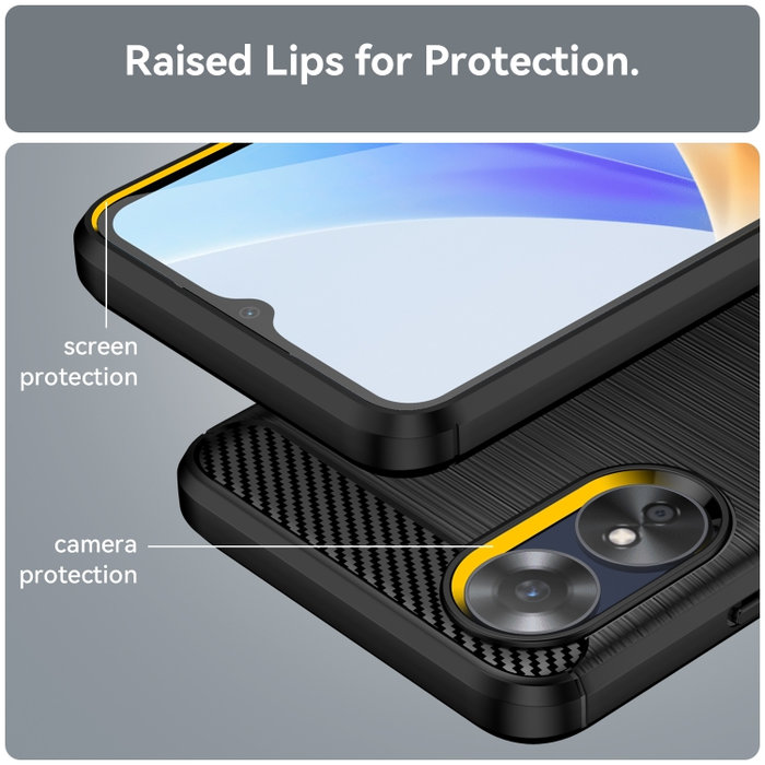 Puzdro Carbon TPU pre OPPO A17