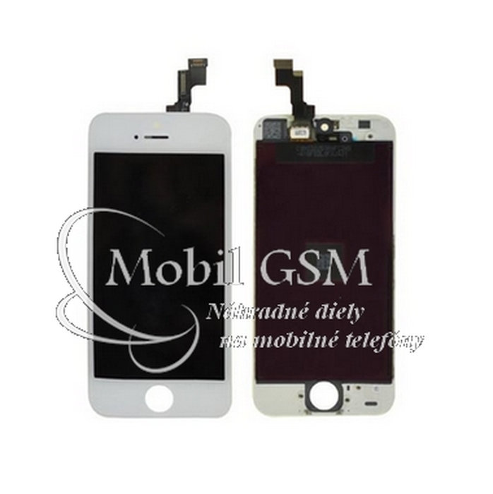 LCD displej iPhone 5S + Dotykové sklo - biele